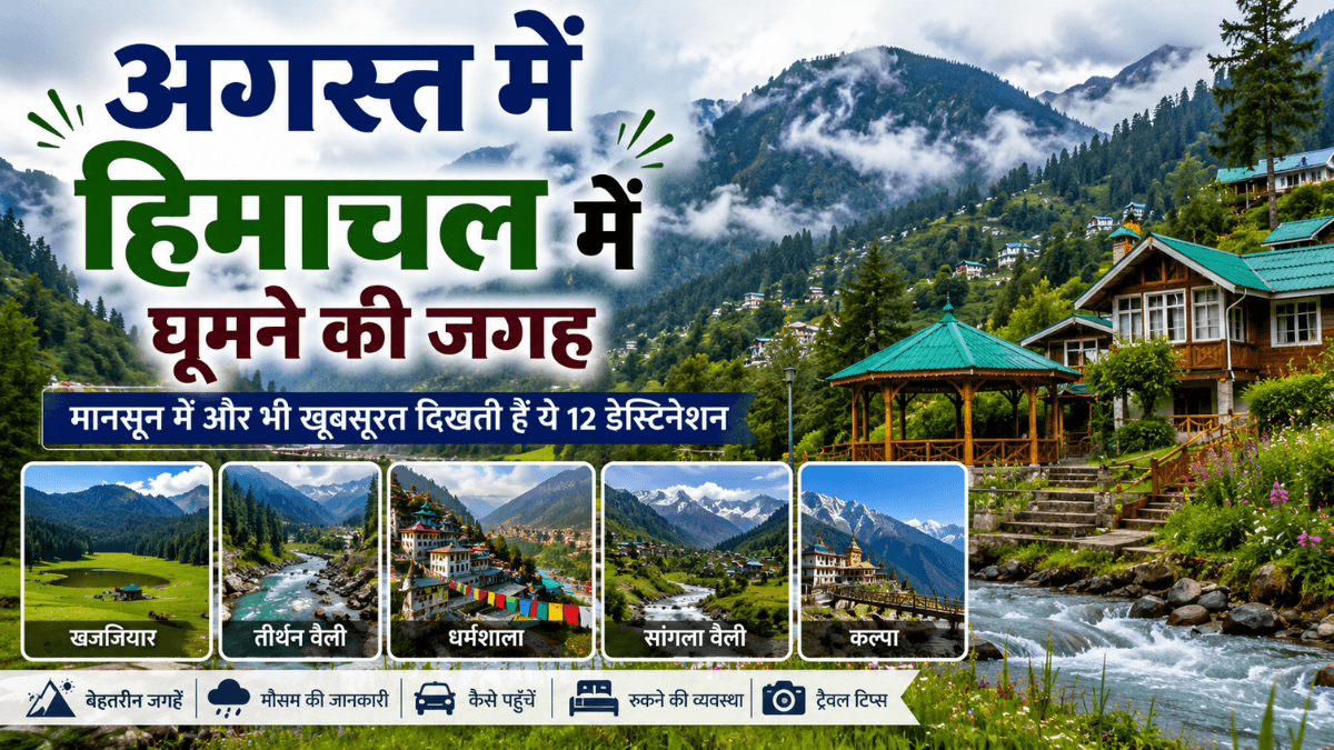 August me Himachal me Ghumne ki jagah